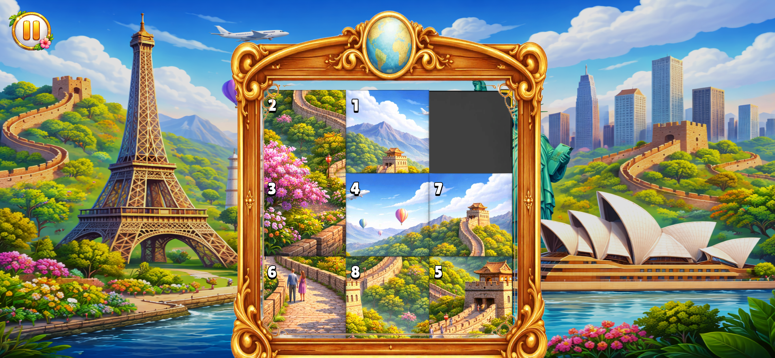 Gameplay - Great Wall puzzle